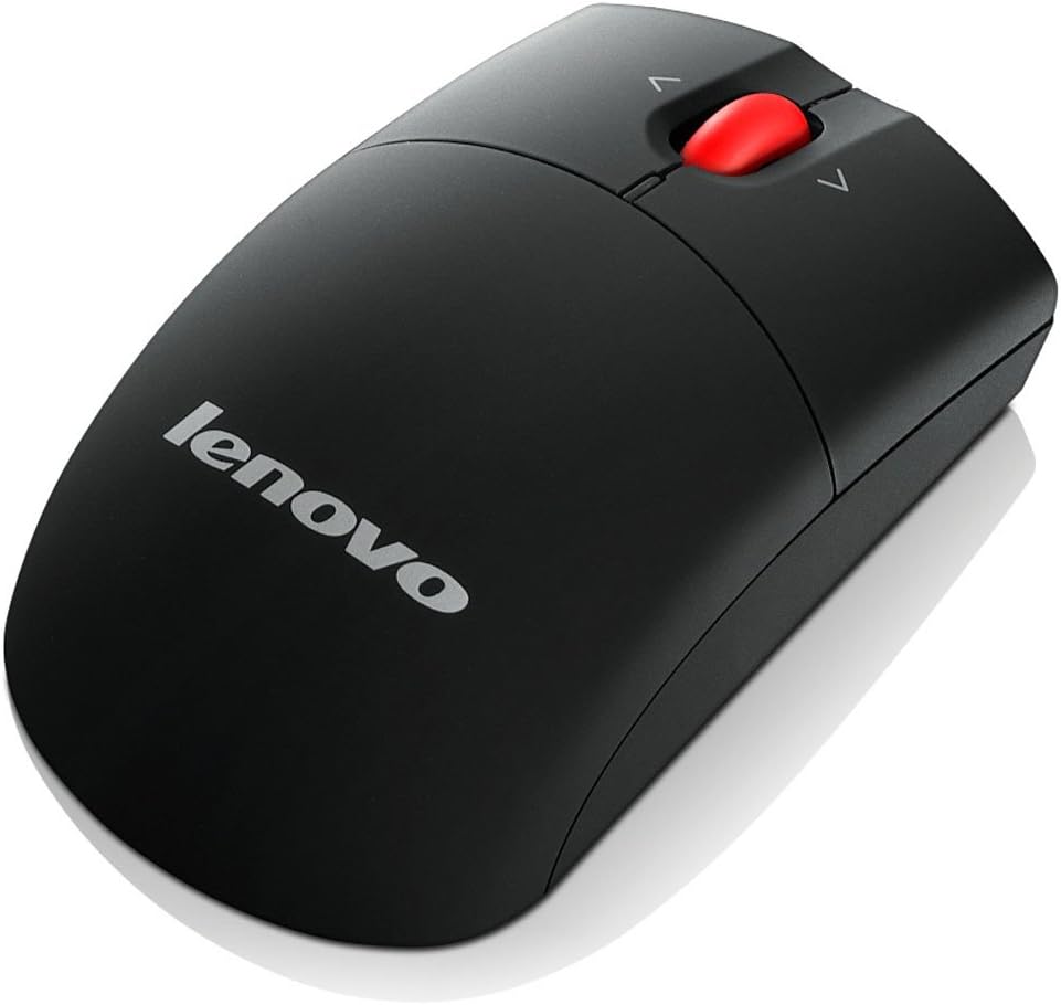 Lenovo Laser Wireless Mouse - Ratón óptico (RF inalámbrico, 1600 DPI, USB), negro